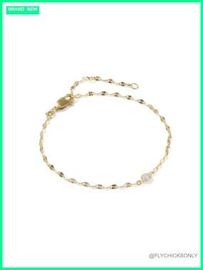 14k Gold-Filled Sunburst Chain Bracelet